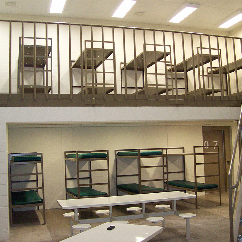 interior of the detention center